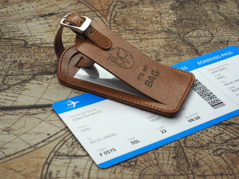 Logo trade promotional giveaway photo of: Luggage tag 1155119
