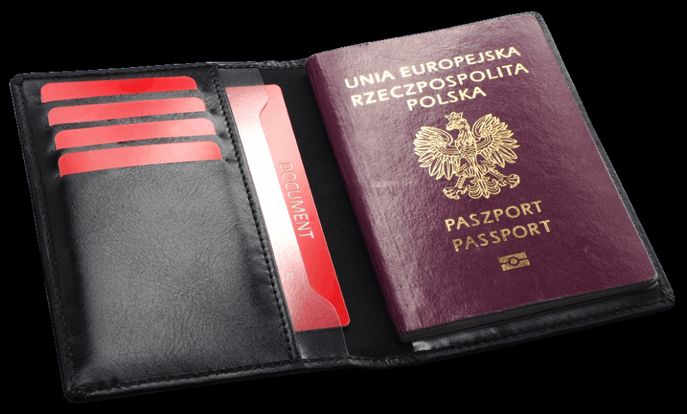 Logo trade business gift photo of: RFID passport case 1301131