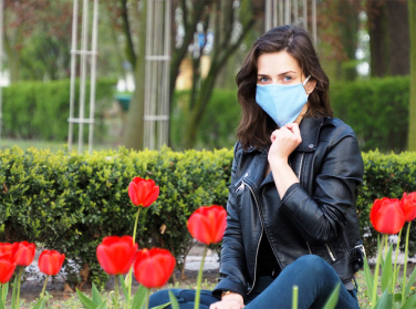 Logo trade corporate gifts picture of: VENUS PRO cotton face mask with a pocket an HEPA filter 1378165