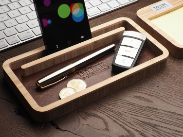 Logo trade promotional gift photo of: Wooden desk organiser 1852292