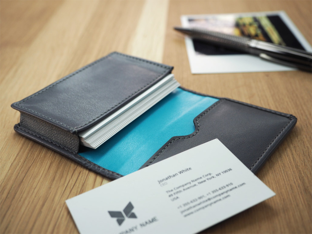 Logo trade promotional gifts picture of: Business card holder 227119