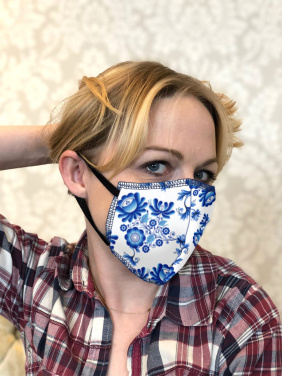 Logo trade business gifts image of: ZEFIR cotton face mask 1400165