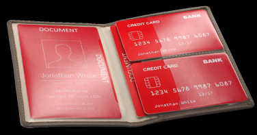 Logo trade promotional gifts image of: RFID document wallet 611131