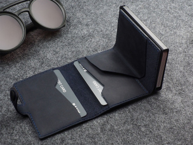 Logo trade promotional giveaways image of: RFID wallet - Hunter Leather 2109284