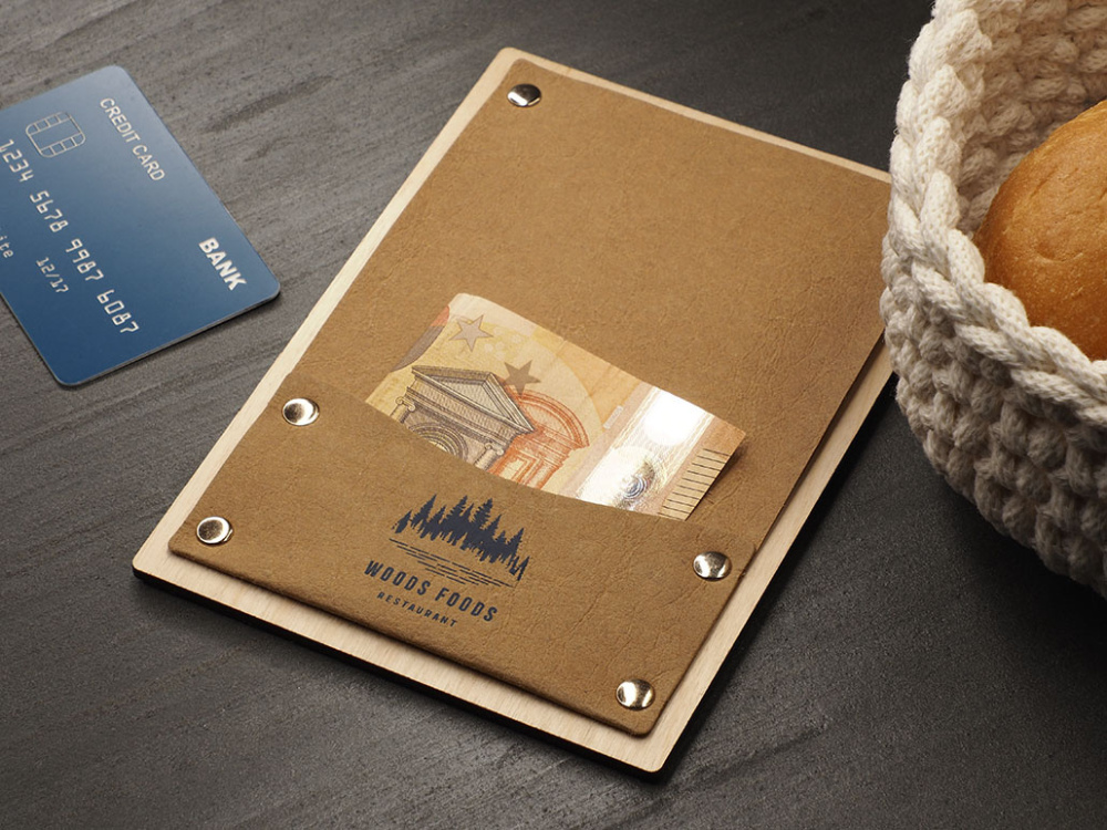 Logo trade promotional items image of: Bill holder 1053121