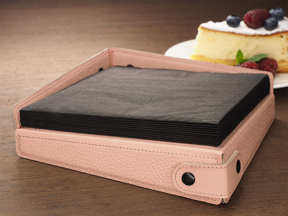 Logo trade promotional giveaways image of: Napkin box 1662281