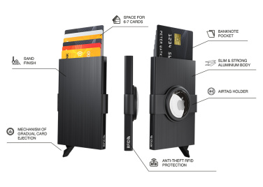 Logotrade promotional item picture of: RFID credit card case with holder for AirTag 2163155