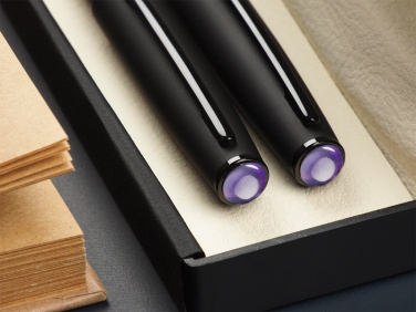Logo trade promotional merchandise photo of: Amethyst Pen set  1288036