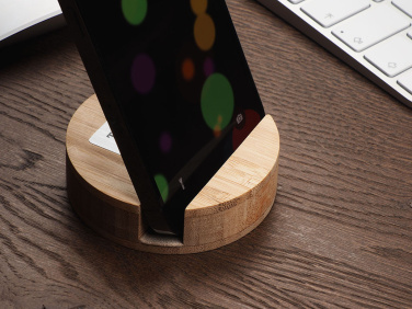 Logo trade promotional merchandise picture of: Wooden telephone stand 1833292