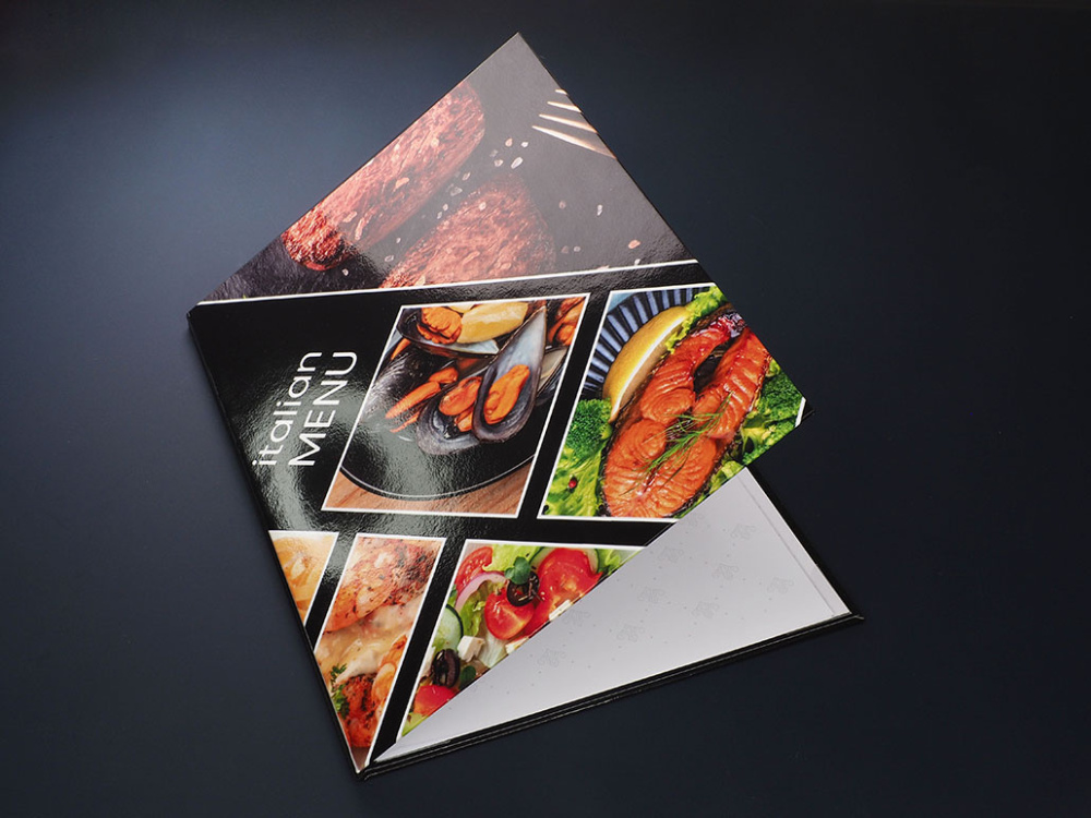 Logo trade advertising products image of: Menu cover 1824117