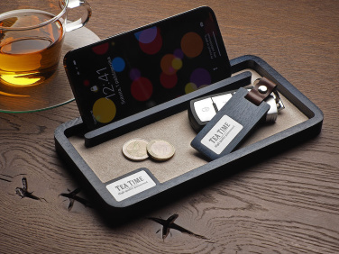 Logo trade promotional gifts image of: Wooden desk organiser 1818121