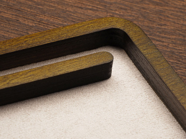 Logo trade promotional gifts image of: Wooden desk organiser 1818121