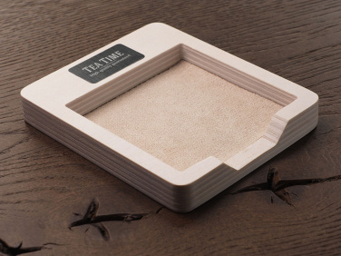 Logo trade promotional merchandise picture of: Wooden memo card box 1832121