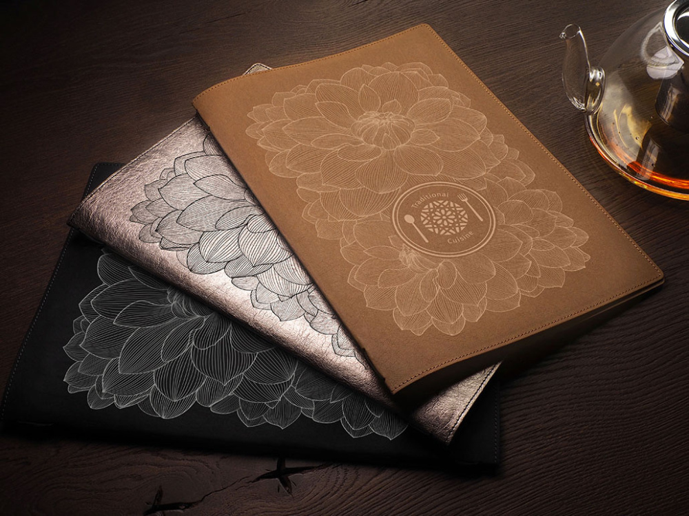 Logo trade business gifts image of: Menu cover Ambiente 1178303