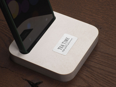 Logo trade promotional merchandise image of: Wooden telephone stand 1848121
