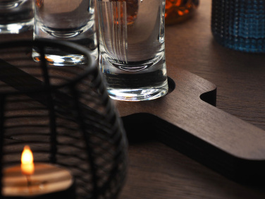 Logo trade promotional items image of: Wooden 3 Shot Serving Board 1863121