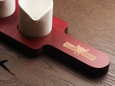 Logotrade promotional gift picture of: Wooden 3 Shot Serving Board 1863121