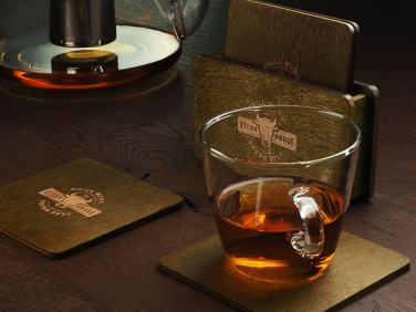 Logotrade promotional items photo of: Wooden box with 4 coasters 1871121