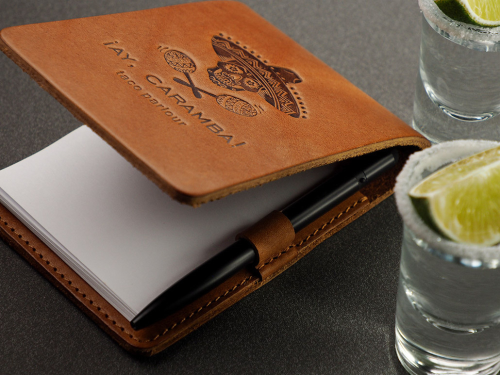 Logo trade promotional merchandise image of: Waiter notepad 1202141