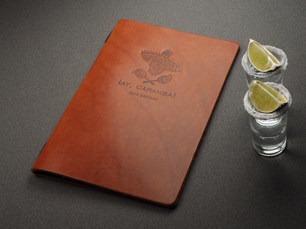 Logo trade promotional merchandise picture of: Menu cover Ambiente 1181141