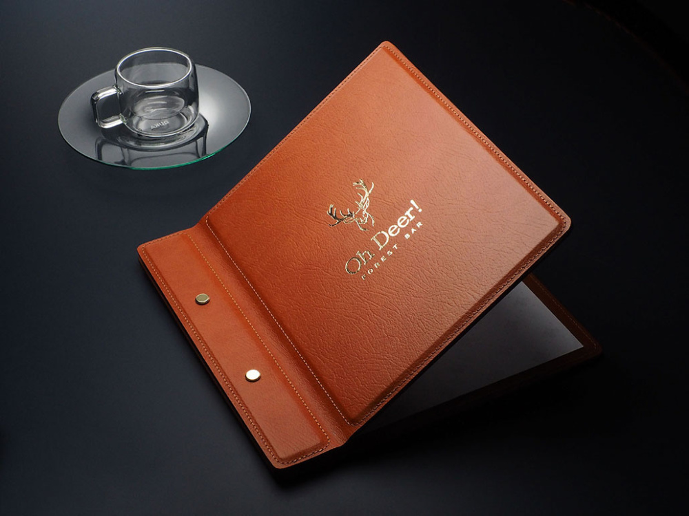 Logo trade promotional products image of: Menu cover 1085318