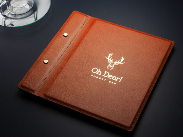 Logo trade corporate gifts image of: Menu cover 1085318
