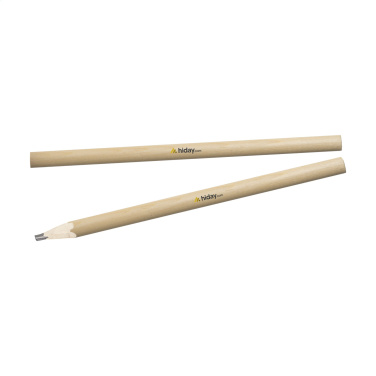 Logo trade promotional giveaways picture of: Carpenter wooden pencil