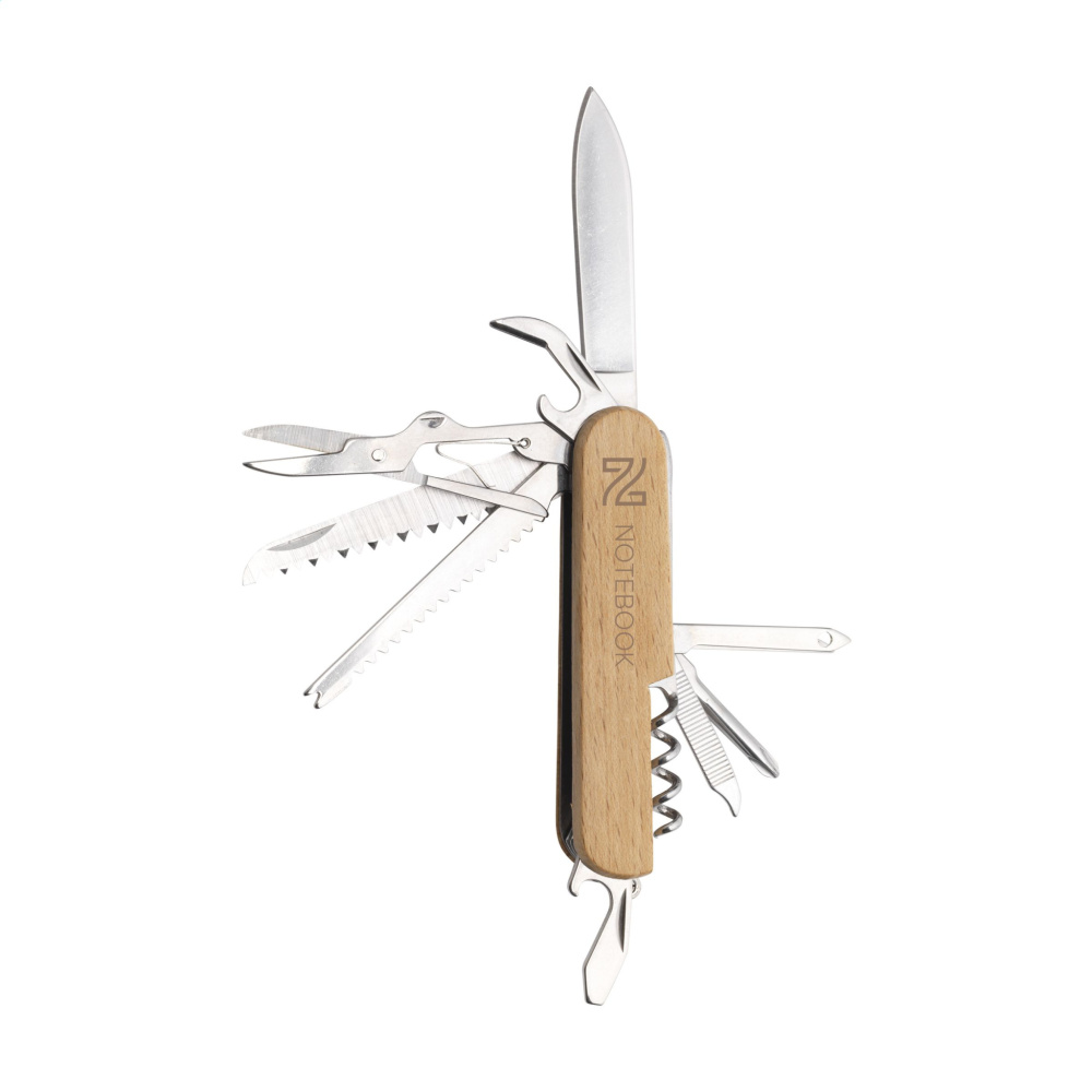 Logo trade promotional giveaway photo of: Beechwood Pocket knife
