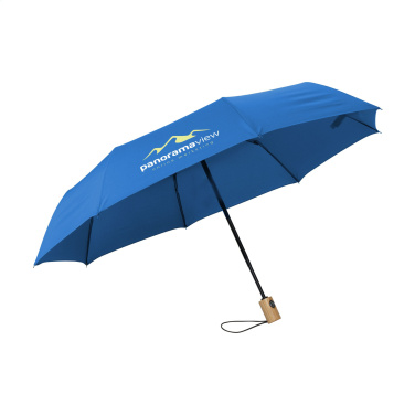 Logo trade promotional merchandise photo of: Michigan foldable RCS RPET umbrella 21 inch