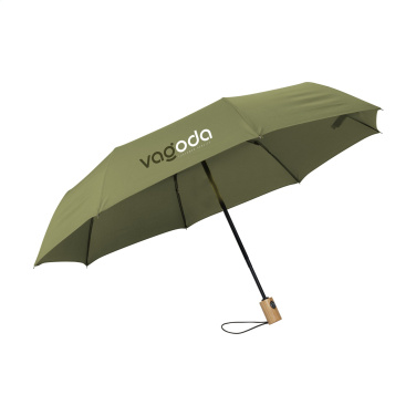 Logo trade promotional item photo of: Michigan foldable RCS RPET umbrella 21 inch