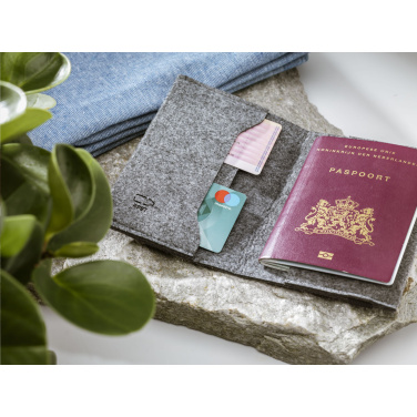 Logotrade promotional merchandise picture of: Identify GRS RPET Felt passport holder