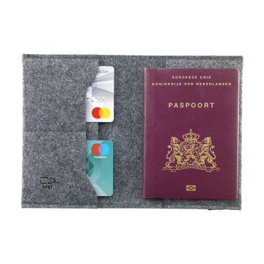 Logotrade promotional products photo of: Identify GRS RPET Felt passport holder