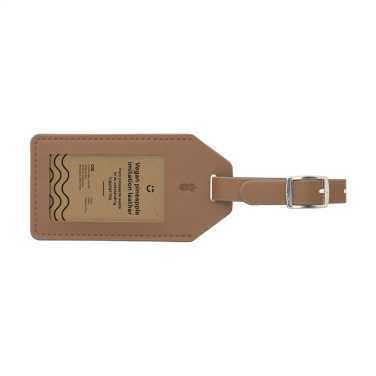 Logotrade promotional product picture of: Vegan Pineapple Leather Luggage Tag