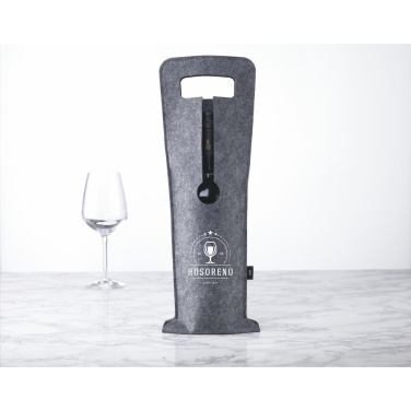 Logo trade promotional items image of: Wine Bag-to-Give GRS RPET