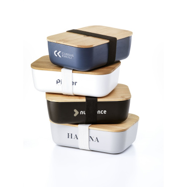 Logo trade promotional item photo of: Midori Bamboo Lunchbox