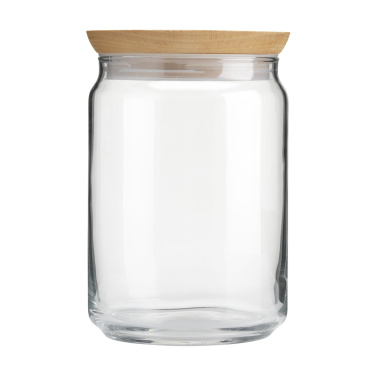Logo trade promotional items picture of: Wood Jar Storage