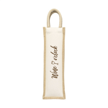 Logotrade promotional merchandise photo of: Jute Canvas Wine Bag