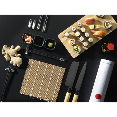 Logotrade promotional product image of: Temaki Bamboo Sushi Tray gift set