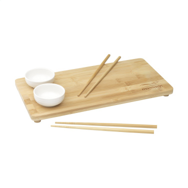 Logotrade promotional gift picture of: Temaki Bamboo Sushi Tray gift set