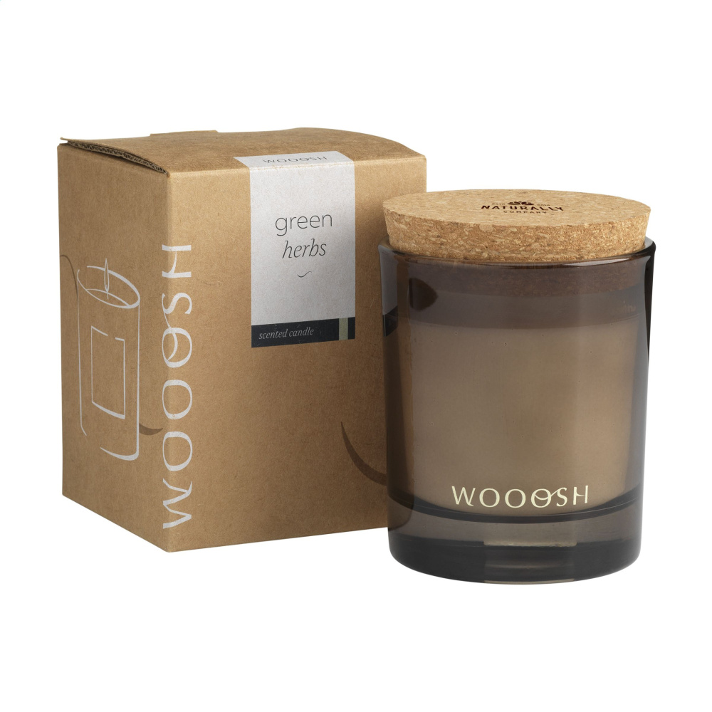 Logo trade promotional giveaway photo of: Wooosh Scented Candle Green Herbs
