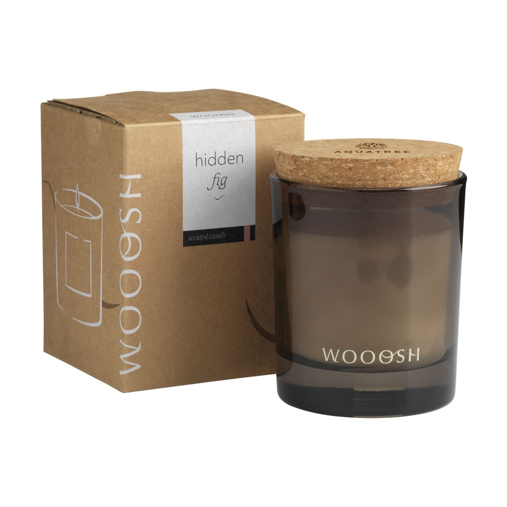 Logo trade promotional merchandise picture of: Wooosh Scented Candle Hidden Fig