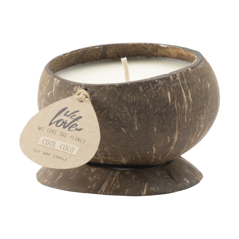 Logotrade promotional merchandise image of: We Love The Planet Coconut Candle
