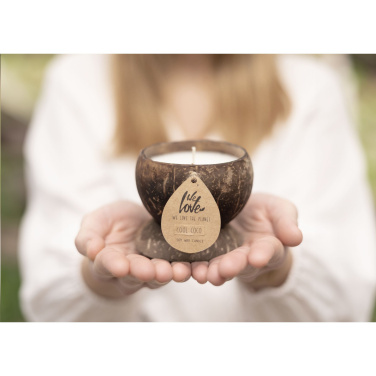 Logotrade advertising products photo of: We Love The Planet Coconut Candle