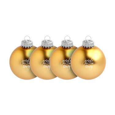 Logotrade promotional merchandise picture of: Christmas Bauble Ø 6 cm - set of 4 - Made in Europe