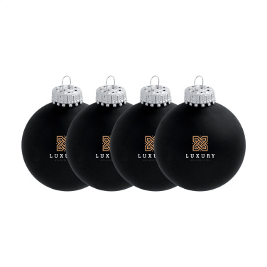 Logo trade business gift photo of: Christmas Bauble Ø 6 cm - set of 4 - Made in Europe