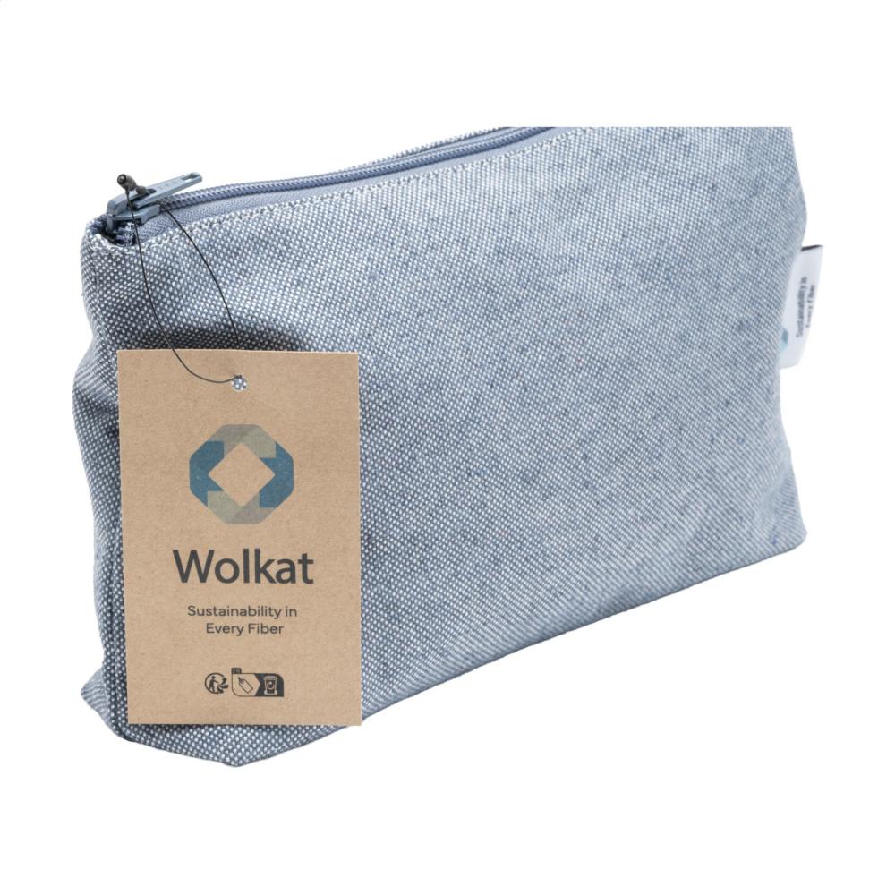 Logo trade promotional gifts picture of: Wolkat Safi Recycled Textile Cosmetic Bag