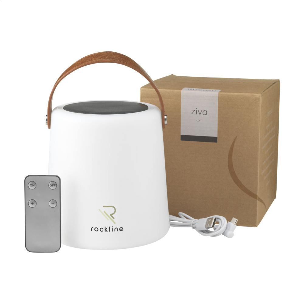Logo trade promotional gifts picture of: Wooosh Ziva Solar Lamp