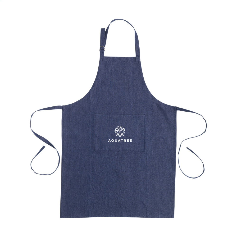 Logo trade promotional products image of: Apron GRS Recycled Denim (220 g/m²)
