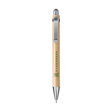 Logo trade promotional merchandise image of: Boston Bamboo pen