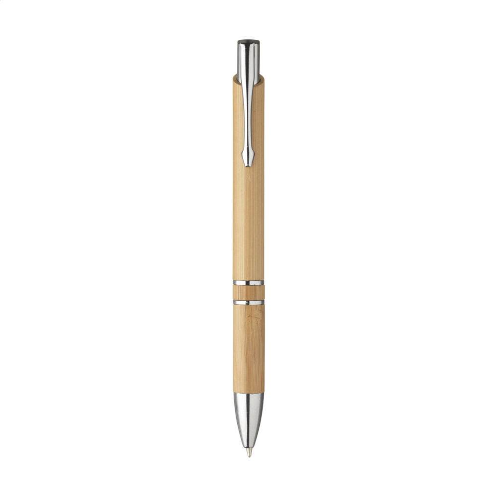 Logo trade corporate gifts image of: Ebony Bamboo pen